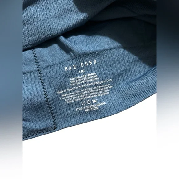 Rae Dunn strength blue T back sports bra L - Picture 4 of 4